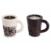 Set 2 lumanari aroma cafea cm 11,5 x 8 x 9,5 H