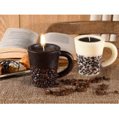 Set 2 lumanari aroma cafea cm 11,5 x 8 x 9,5 H