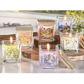 Set 6 lumanari parfumate in borcan cm 5,5 x 5,5 x 6 H