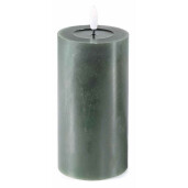 Lumanare ambientala cu led ceara verde Ø 7,5 cm x 17 H