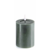Lumanare ambientala cu led ceara verde Ø 7,5 x 12,5 H 