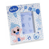 Set 2 rame foto masa ceramica multicolora Baby cm 12 x 12,5 H, 5 x 7,5 H
