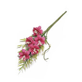 Floare artificiala roz verde cm 21.5 H 