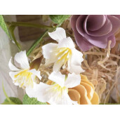 Coronita Flori artificiale lemn 31 cm 
