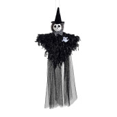 Figurina Halloween Fantoma neagra alba cm 16 x 48 H