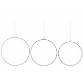 Set 3 cercuri cu leduri lumina calda Ø 50 cm ,  Ø 40 cm,  Ø 30 cm