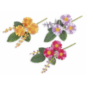 Set 3 Margarete artificiale multicolore cm 15 H