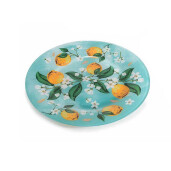 Set 3 farfurii sticla decor Lamai 30 cm, 25 cm, 20 cm