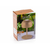 Veioza cu led fier maro Ø 9 cm x 15 H
