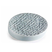 Savoniera ceramica gri cm 12 x 9 x 3 H