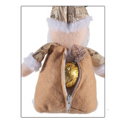 Set 2 figurine Craciun textil 10x3x21 cm
