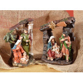 Set 2 figurine religioase polirasina multicolora 12x6x15.5 cm