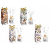 Set 4 parfumuri camera cu betisoare Craciun multiarome II Ø 5 cm x 14.5 H, 40 ml
