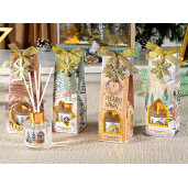 Set 4 parfumuri ambientale arome Craciun 5x5x15 cm