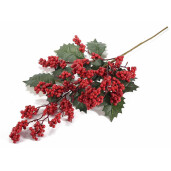 Crenguta cu fructe rosii artificiale Illex 63 cm