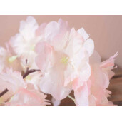 Set 6 crengute flori Piersic artificial 97 cm