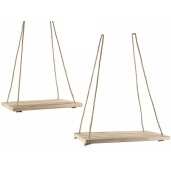 Set 2 etajere lemn natur 40x28x1.5 cm, 33x28x1.5 cm