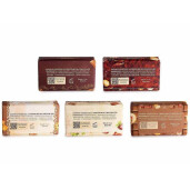 Set 5 sapunuri vegetale fara coloranti aroma Ciocolata 10 x 6 x 3 H, 150 gr