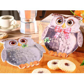 Suport vase fierbinti pluta ceramica Bufnita cm 16 x 16 H
