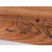 Set 2 platouri servire lemn cm 28 x 20 H