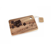 Set 2 platouri servire lemn cm 28 x 20 H