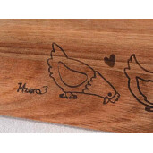 Platou servire lemn maro cm 28 x 20 H