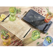 Tava lemn metal negru cm 35 x 20 x 4,5 H