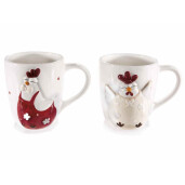 Set 4 cani ceramica multicolora Gaini 9x10.5 cm, 400 ml