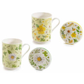 Set 4 cani portelan 8x11 cm, 300 ml