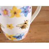 Set 4 cani portelan Bee Honey 8.5x10.5 cm, 350 ml