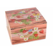 Set 2 cesti portelan Capsuni 9x6.5 cm, 200 ml