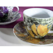 Set 4 cesti portelan 8.5x7 cm, 200 ml