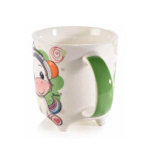 Set 4 cani portelan Kids 9x9.5 cm, 350 ml