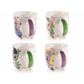 Set 4 cani portelan Kids 9x9.5 cm, 350 ml