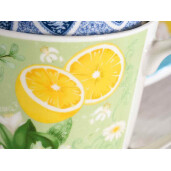 Set 3 cani portelan Lamai 9.5x9.5 cm, 350 ml