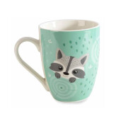 Set 4 cani portelan Kids Animal 8.5x10.5 cm, 350 ml