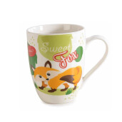 Cana portelan Kids Animal, Vulpita 8.5x10.5 cm, 350 ml
