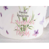 Set 8 cani portelan Lavanda 9x9 cm, 350 ml
