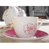 Set 12 cesti ceramica multicolora 6.5x5 cm, 80 ml