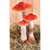 Set 2 decoratiuni Ciupercute 16x16.5x26.5 cm