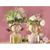 Vaza flori portelan Fetita 22,5 x 14 x 25 H