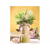 Vaza flori portelan multicolor Fetita 22,5 x 14 x 25 H