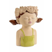 Vaza flori portelan multicolor Fetita 22,5 x 14 x 25 H