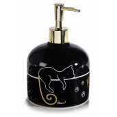 Set 2 dispensere ceramica cu sapun lichid Gardenia Ø 10,5 cm x 16 H,2 x 500 ml