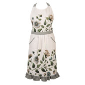 Sort bucatarie bumbac multicolor model Flori 70x85 cm