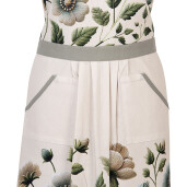 Sort bucatarie bumbac multicolor model Flori 70x85 cm