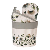 Cos bumbac multicolor model Flori Ø 15x16 cm