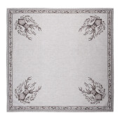 Fata masa Ren bumbac bej gri 100x100 cm