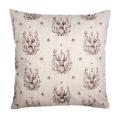 Perna Craciun Ren textil bej maro 45x45x4 cm