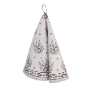 Set 3 prosoape bucatarie bumbac gri bej Ren 80 cm